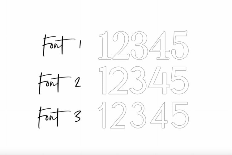 acrylic abstract table number signs | acrylic wedding sign | wedding decor | wavy | organic | freeform | unique table number | modern