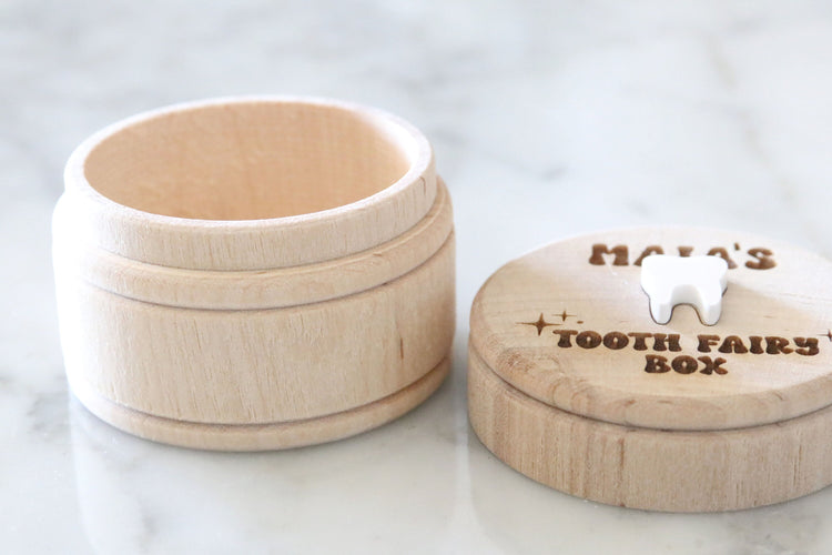 custom engraved wood tooth fairy box | tooth fairy holder | tooth box | tooth fairy pillow | tooth fairy | personalized | my first tooth