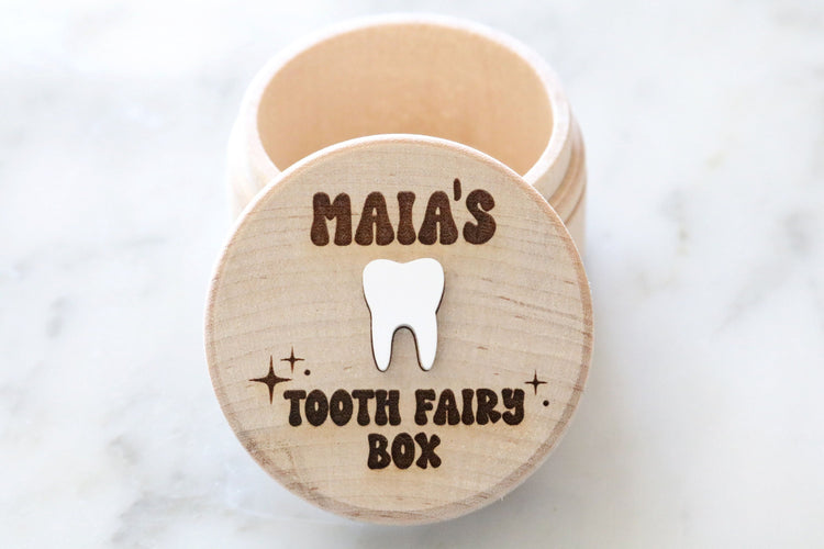 custom engraved wood tooth fairy box | tooth fairy holder | tooth box | tooth fairy pillow | tooth fairy | personalized | my first tooth