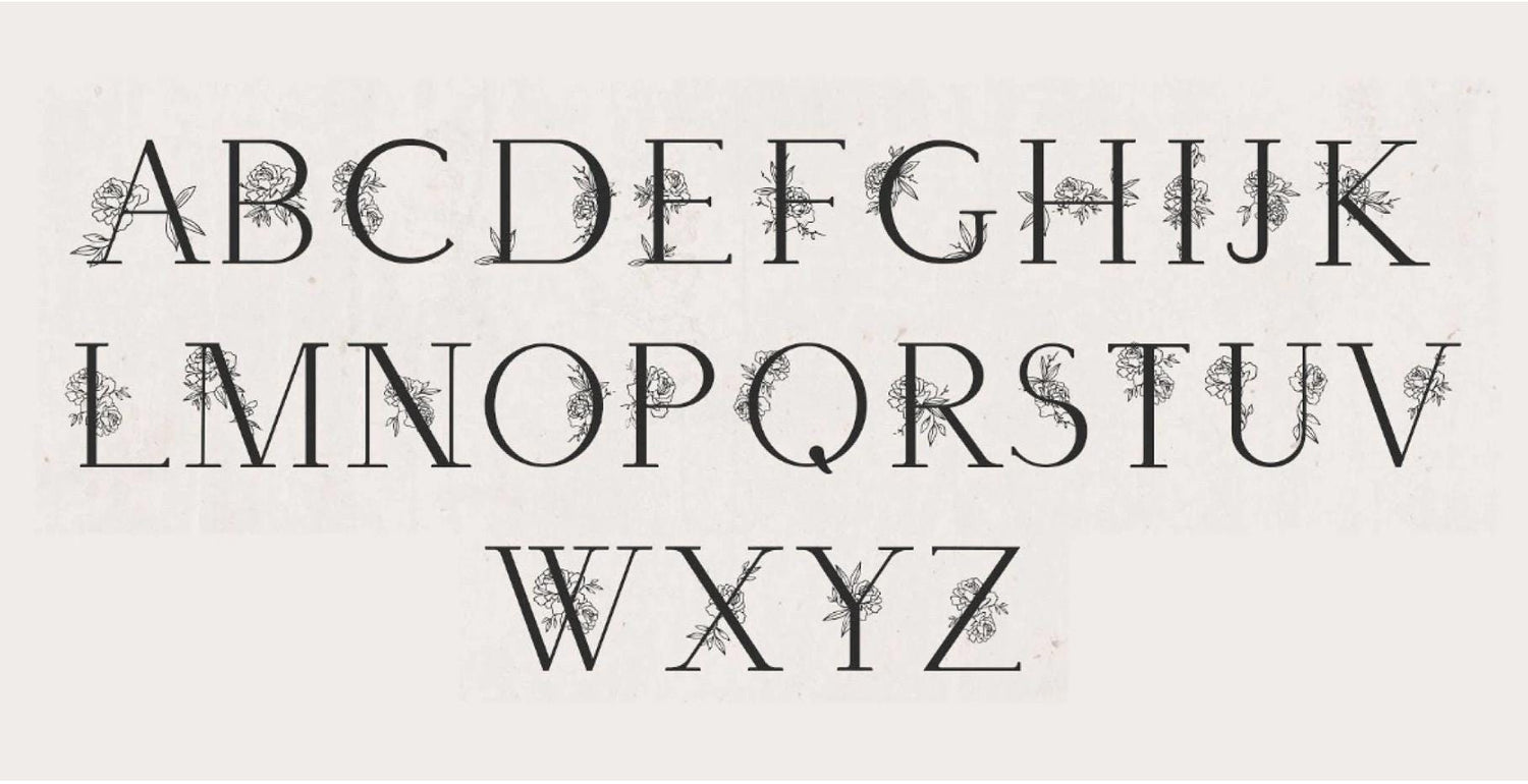 custom floral monogram wood christmas ornament | personalized | new baby ornament | gift tag | christmas gift | engraved | name tag | wood