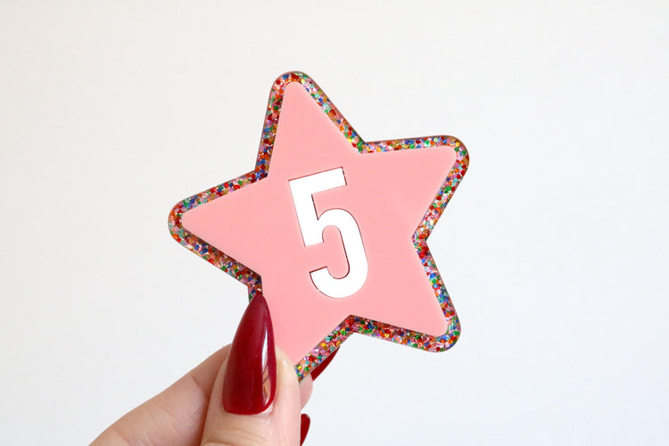 reusable magnetic star birthday badge | birthday tag | badge | magnet | it's my birthday | birthday boy | birthday girl | birthday pin