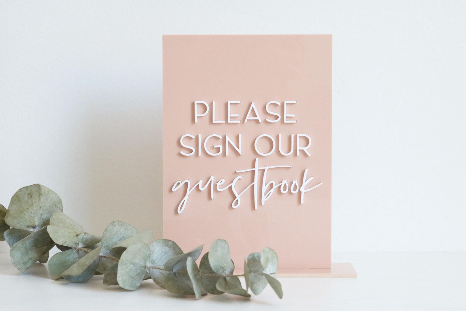 acrylic please sign our guestbook sign | wedding sign | wedding decor | rectangle | wedding reception | acrylic | gift table | card table