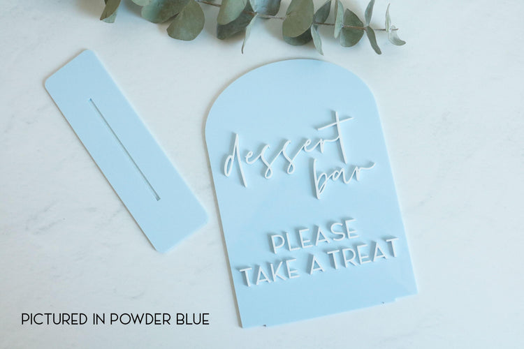 acrylic arch dessert bar sign | table | wedding | treat | favor