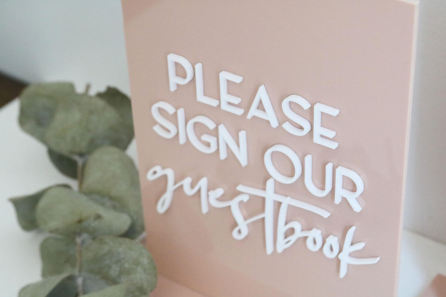acrylic please sign our guestbook sign | wedding sign | wedding decor | rectangle | wedding reception | acrylic | gift table | card table