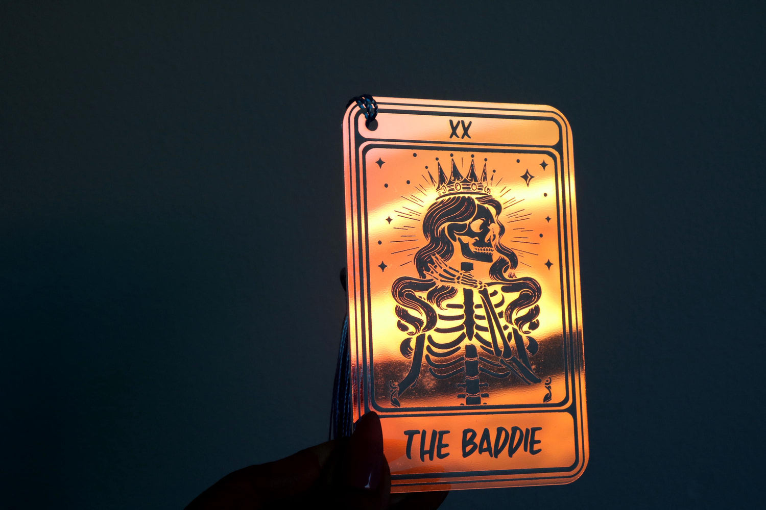 iridescent the baddie tarot card bookmark | bad girl | best friend | girl friend | wife | mom | gift | witch | booktok | bookish | good girl