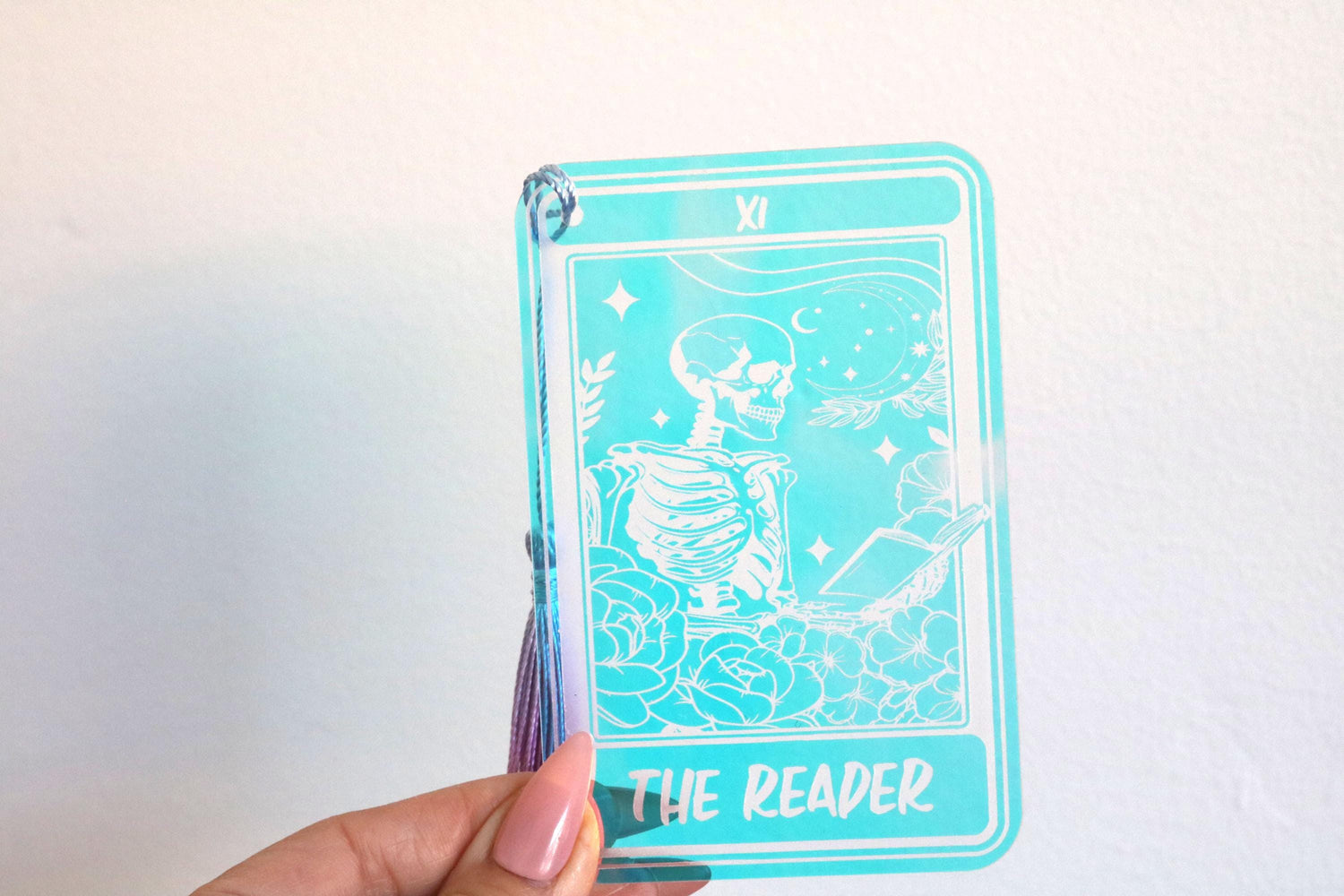iridescent the reader tarot card bookmark | booktok | bookish | book lover | gift | spicy smut dark romance fantasy thriller | good girl