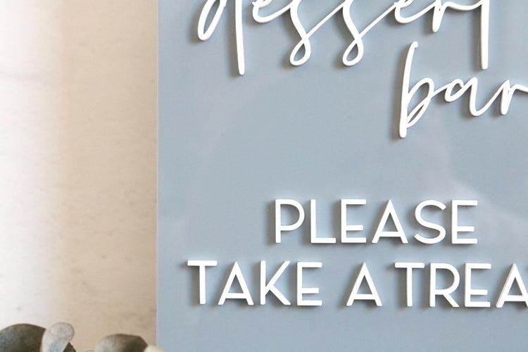 acrylic arch dessert bar sign | table | wedding | treat | favor