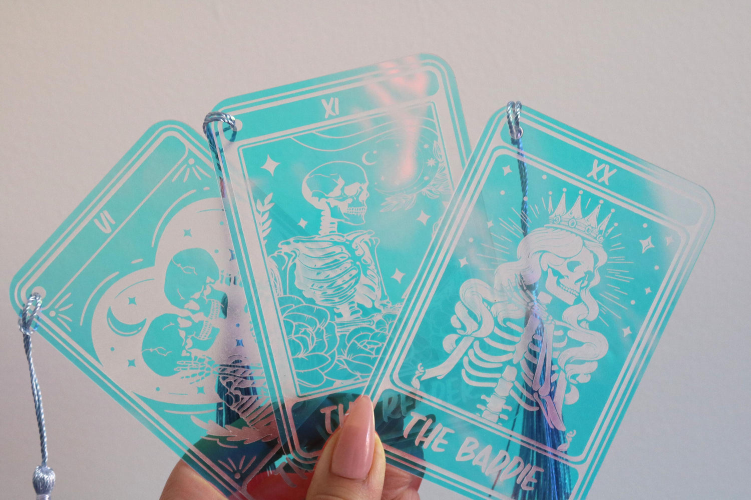 iridescent the lovers tarot card bookmark | booktok | bookish | book lover | gift | book mark | spicy smut dark romance fantasy thriller