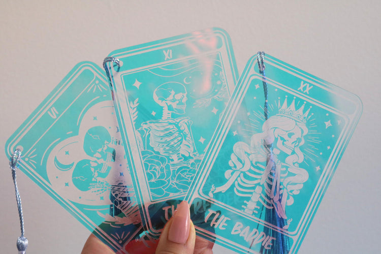 iridescent the lovers tarot card bookmark | booktok | bookish | book lover | gift | book mark | spicy smut dark romance fantasy thriller
