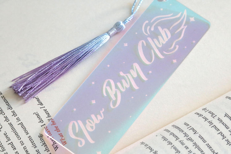 iridescent slow burn club bookmark | romance | spicy | dark romance | lovers | bad girl | good girl | gift | booktok | bookish | smut