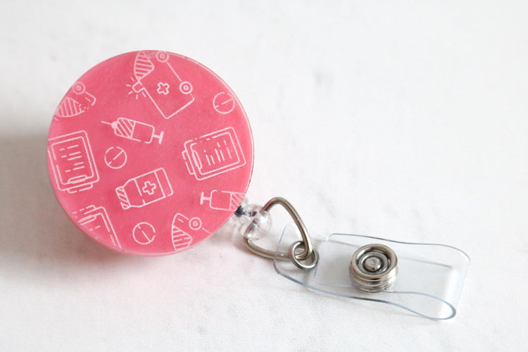 badge reel | holder | work | conference | student | lanyard | nurse | doctor | veterinarian | vet | pharmacist | dentist | orthodontist