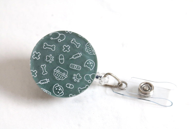 badge reel | holder | work | conference | student | lanyard | nurse | doctor | veterinarian | vet | pharmacist | dentist | orthodontist