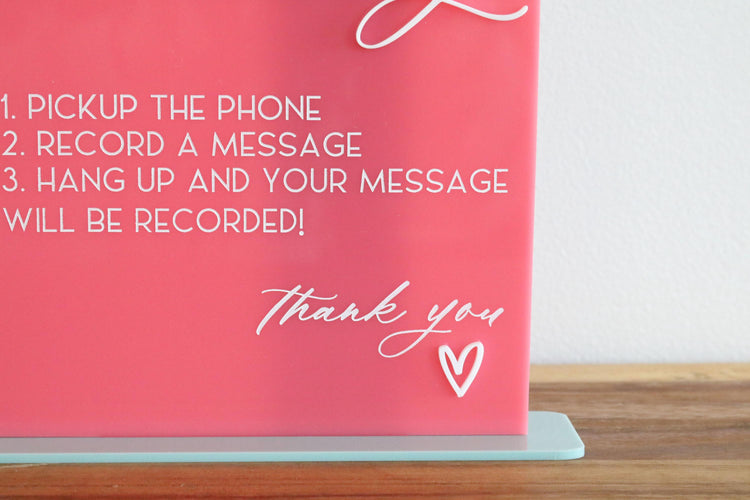 acrylic arch audio guestbook sign | guestbook sign | unique | acrylic wedding sign | wedding decor | reception | acrylic | freeform | fun