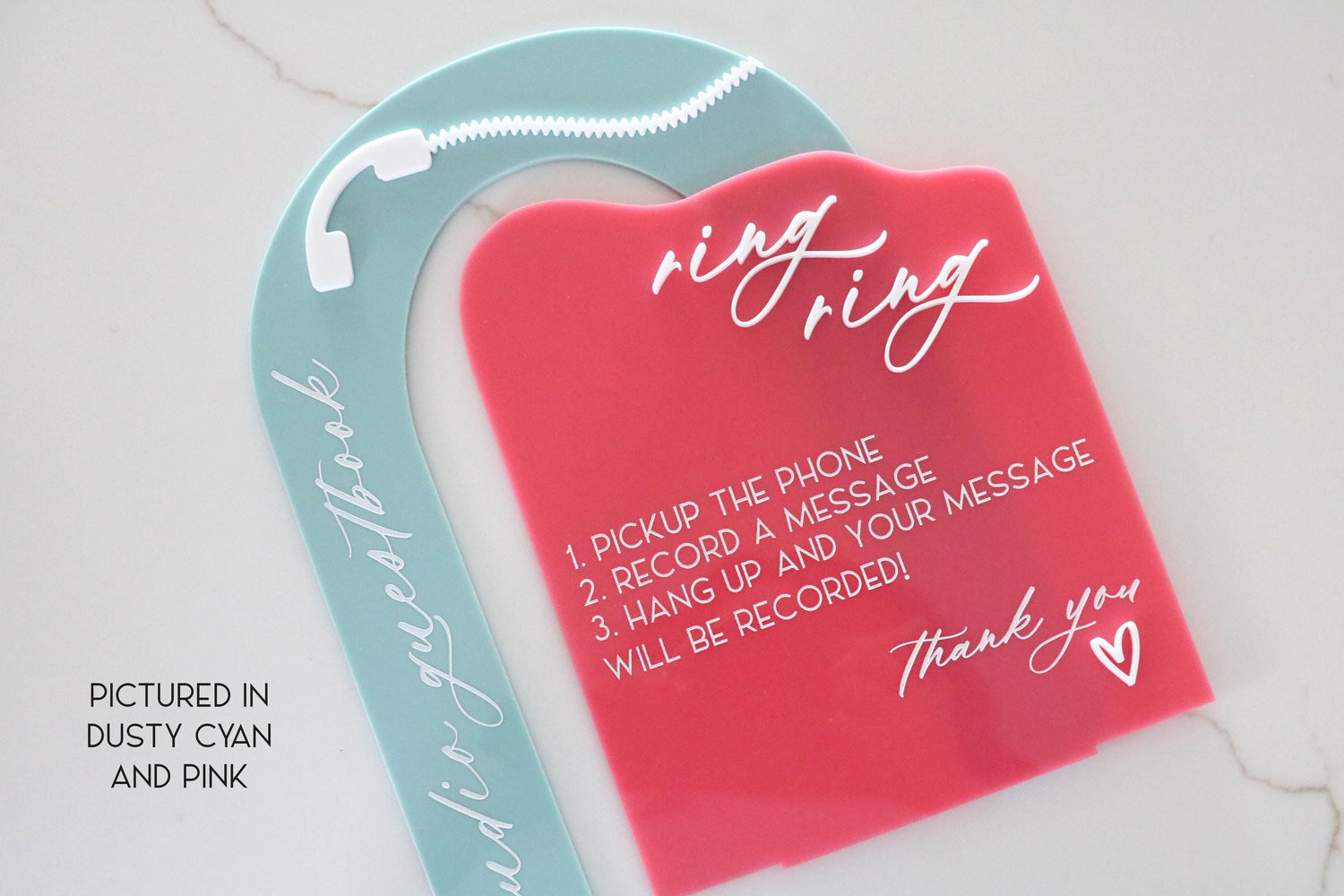 acrylic arch audio guestbook sign | guestbook sign | unique | acrylic wedding sign | wedding decor | reception | acrylic | freeform | fun