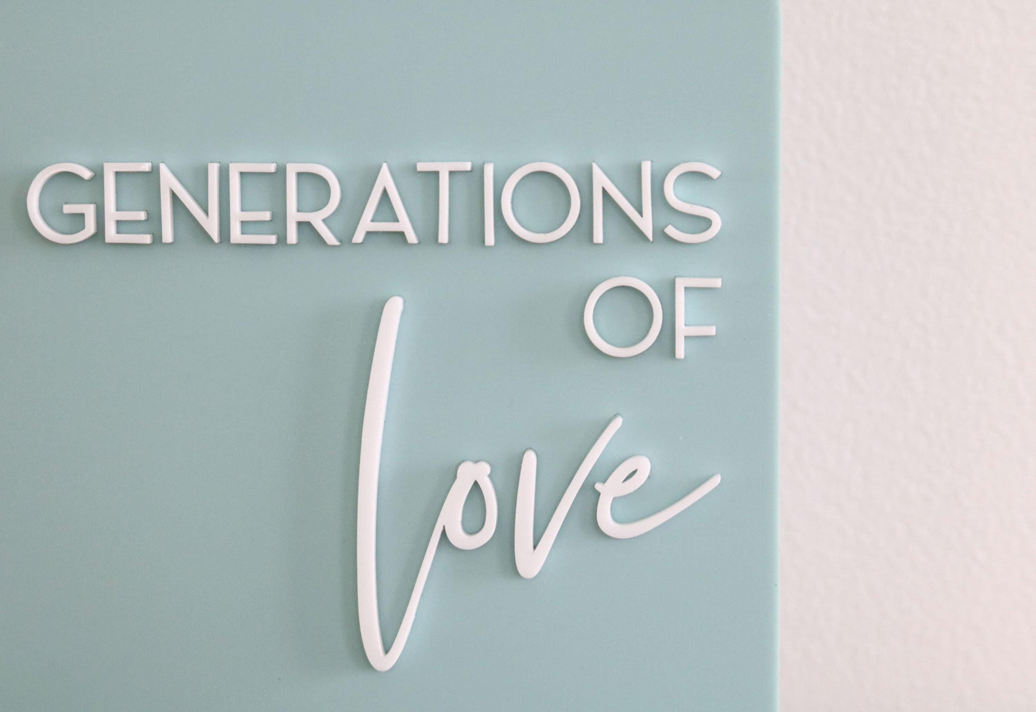 acrylic arch memory sign | acrylic wedding sign | wedding decor | wedding reception | family | generations of love | memorial | love stories