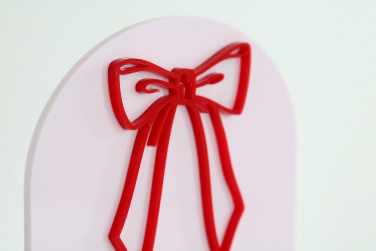 acrylic arch cards and gifts bow sign | coquette | wedding sign | wedding decor | wedding reception | gift card table | baby shower | bridal