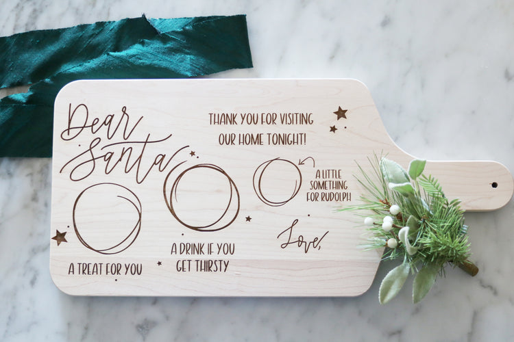 custom santa treat board | personalized