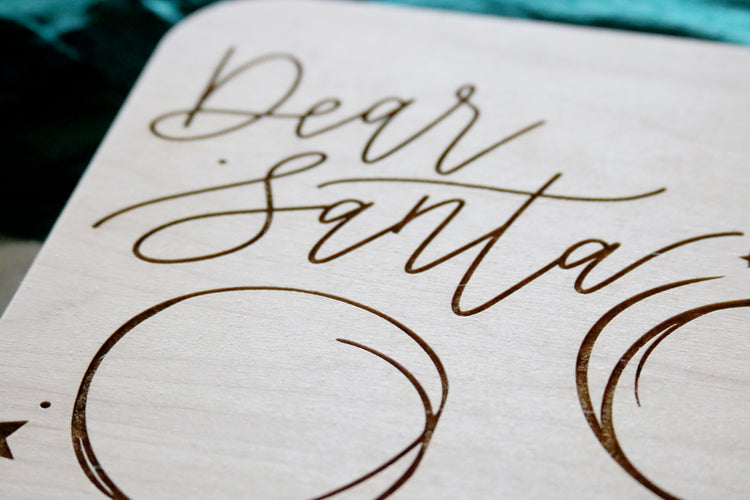custom santa treat board | personalized