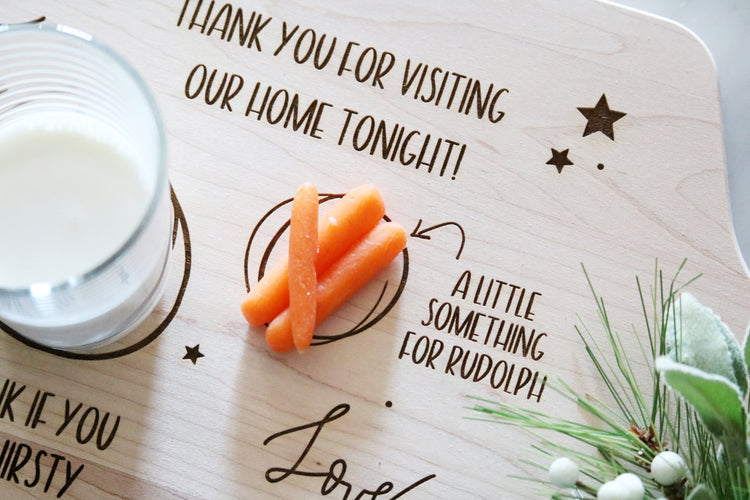 custom santa treat board | personalized
