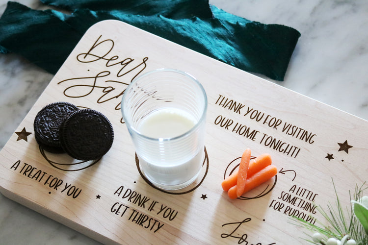 custom santa treat board | personalized