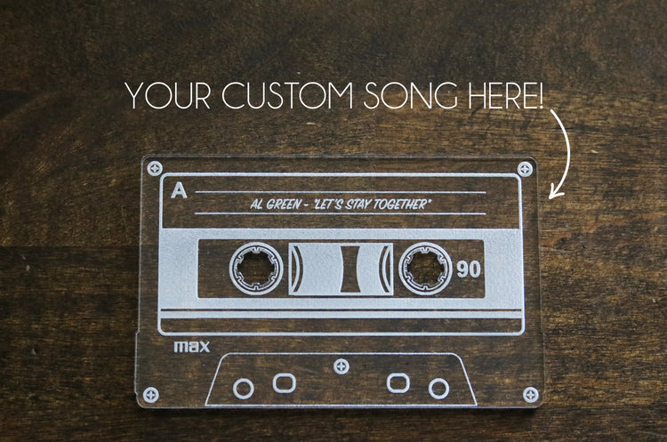 custom retro vintage cassette tape keepsake