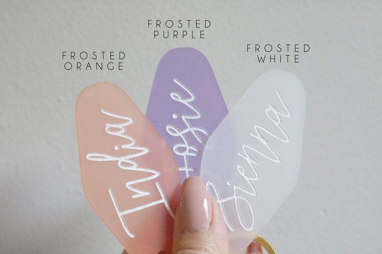 colorful frosted motel keychain