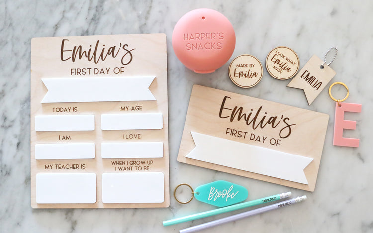 custom first day of school wood sign | Small