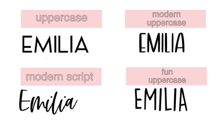 custom desk name card tent | CHOOSE YOUR FONT