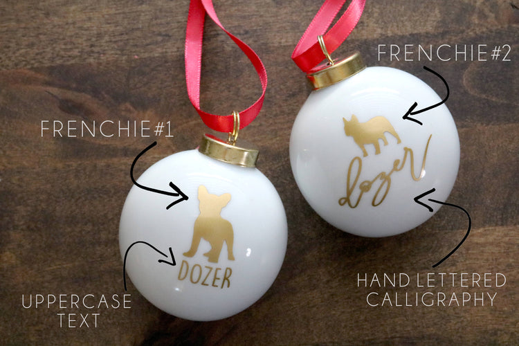 custom pet silhouette christmas ornament