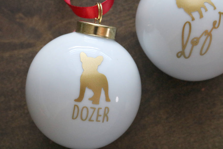 custom pet silhouette christmas ornament