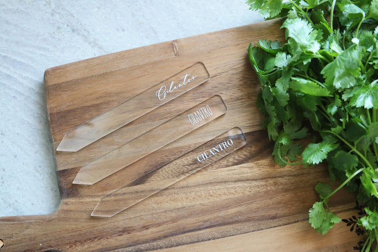 custom herb or plant marker stakes | set of 4