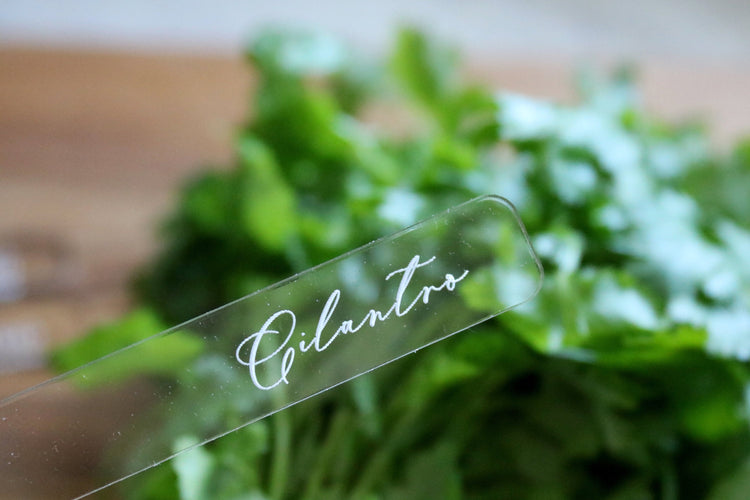 custom herb or plant marker stakes | set of 4