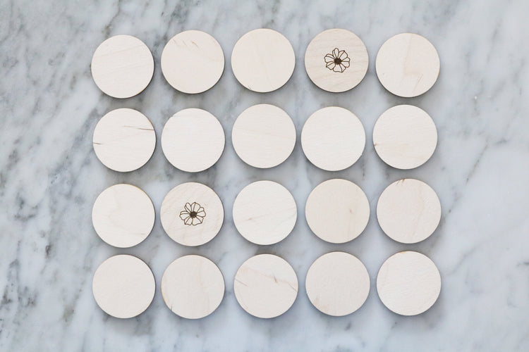 wood memory set matching game