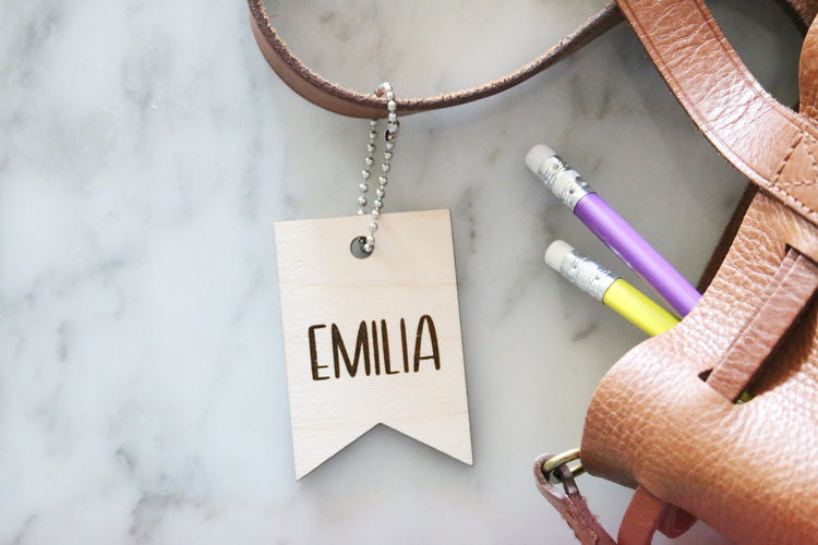custom name wood key chain