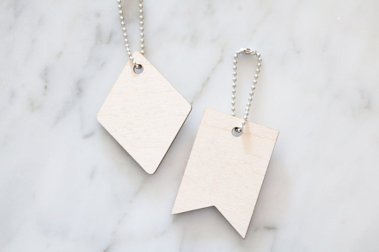 custom name wood key chain