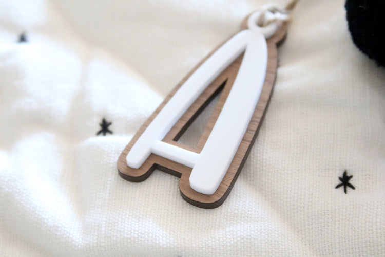 custom stocking letter tag