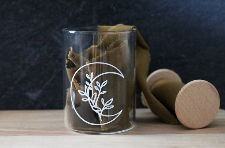 floral moon stash jar | SHORTY