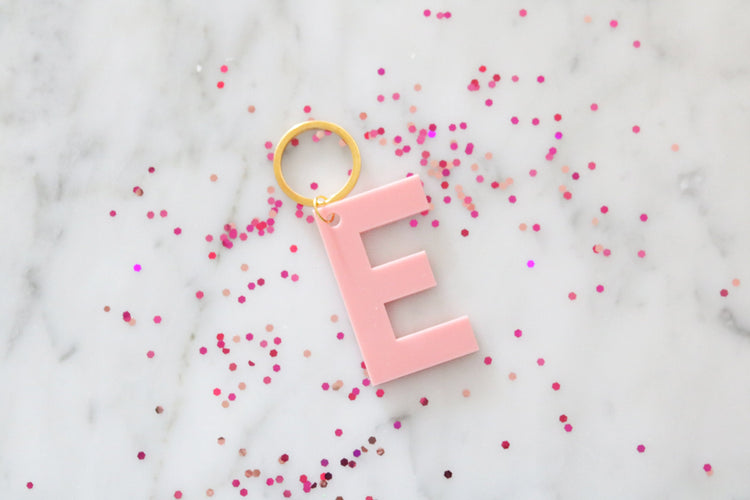 colorful letter keychain | CHOOSE YOUR COLOR
