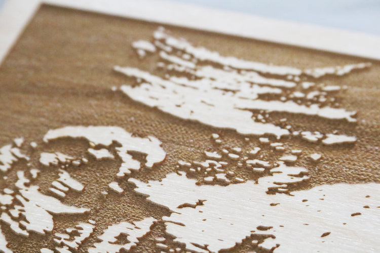 custom engraved baby ultrasound polaroid sign | acrylic or wood