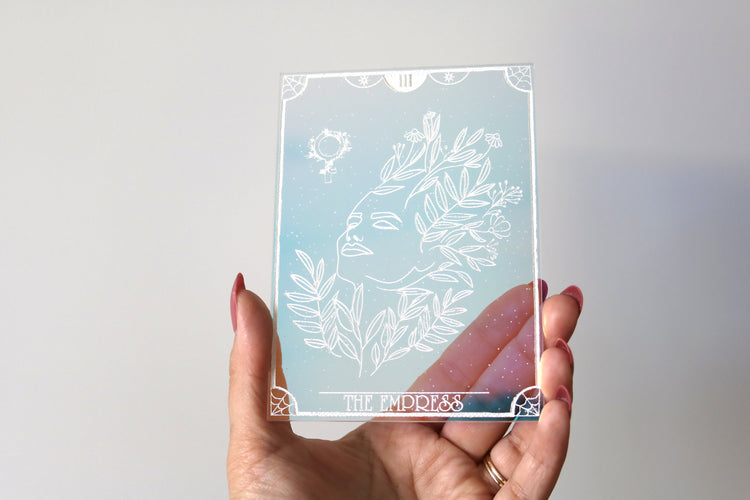 colorful iridescent tarot cards - major arcana