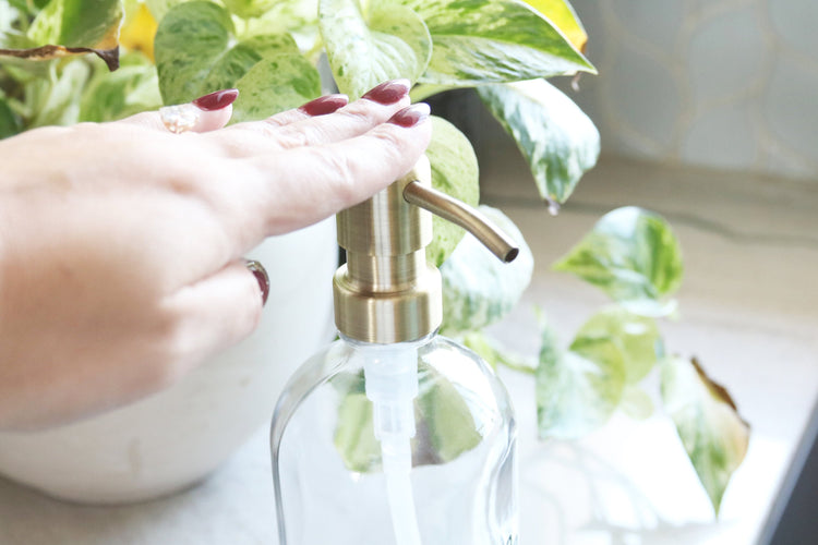 one BRASS metal soap dispenser pump upgrade