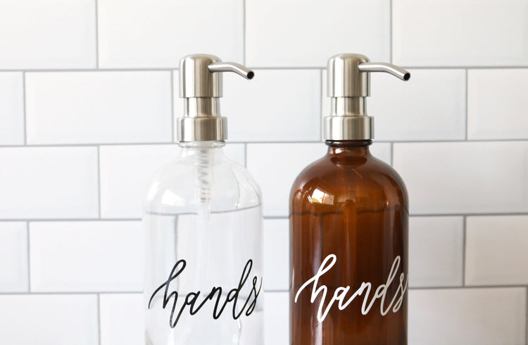 one SILVER metal soap dispenser pump upgrade