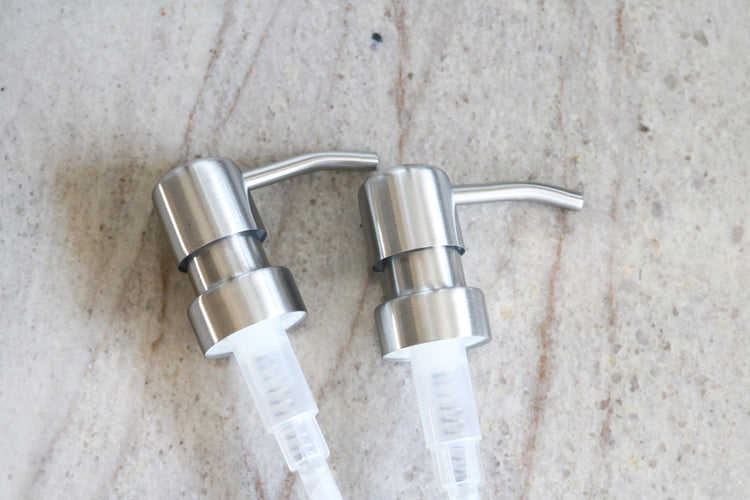 one SILVER metal soap dispenser pump upgrade