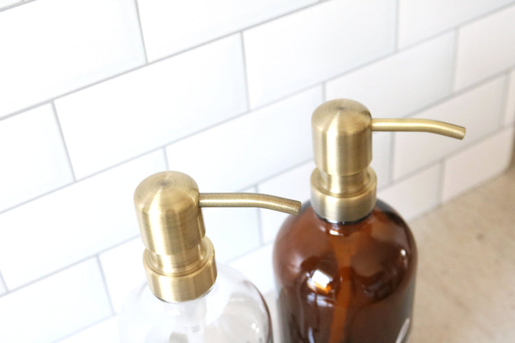one BRASS metal soap dispenser pump upgrade