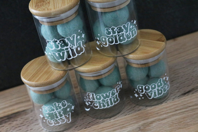 retro phrase stash jar | 2 sizes