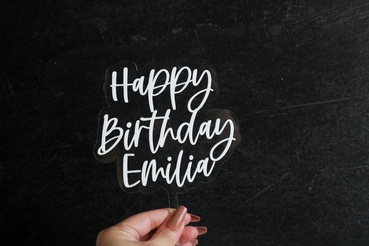 custom acrylic cake topper | CHOOSE YOUR LETTERING
