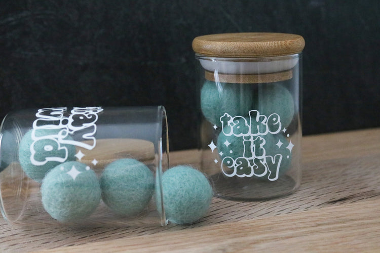 retro phrase stash jar | 2 sizes