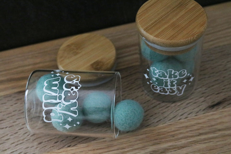retro phrase stash jar | 2 sizes