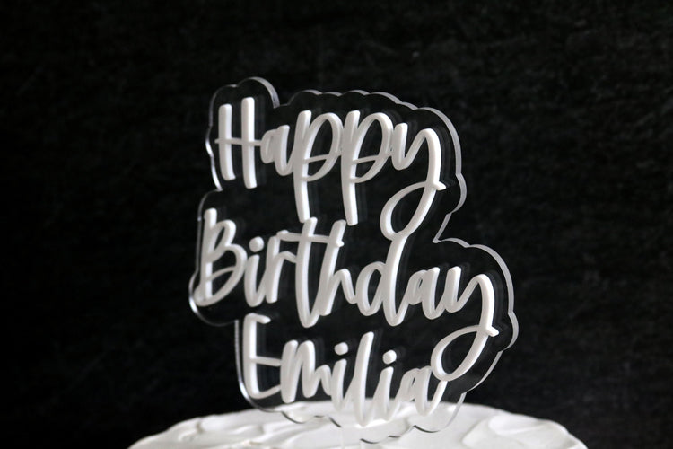 custom acrylic cake topper | CHOOSE YOUR LETTERING