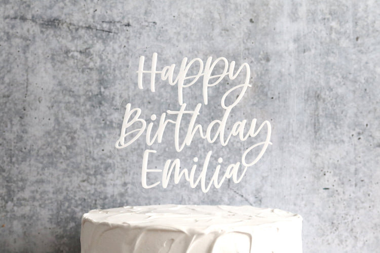custom acrylic cake topper | CHOOSE YOUR LETTERING